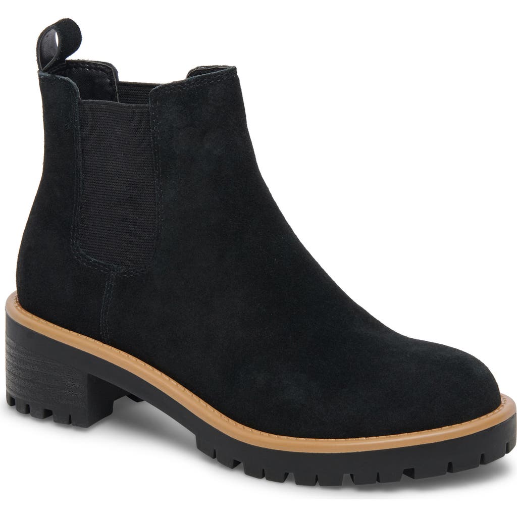 Blondo Matilda Waterproof Lug Sole Chelsea Boot In Black