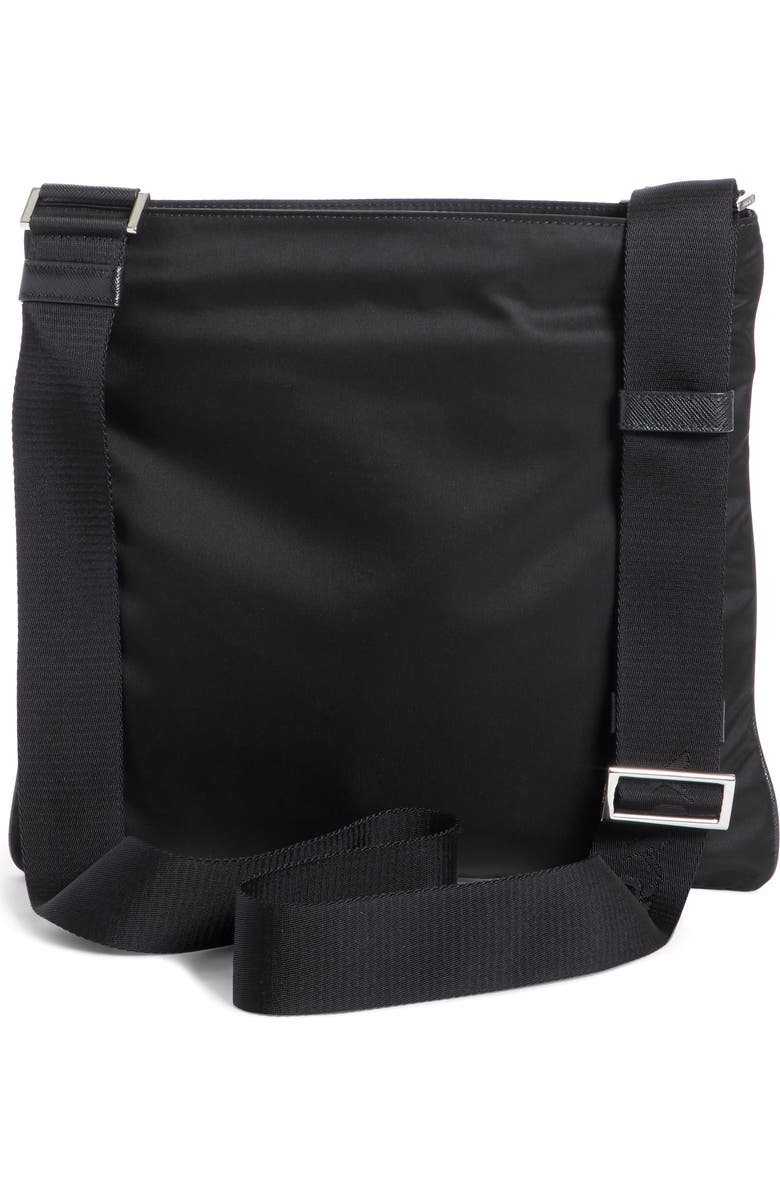 Prada Slim Compact Nylon Messenger Bag, Alternate, color,