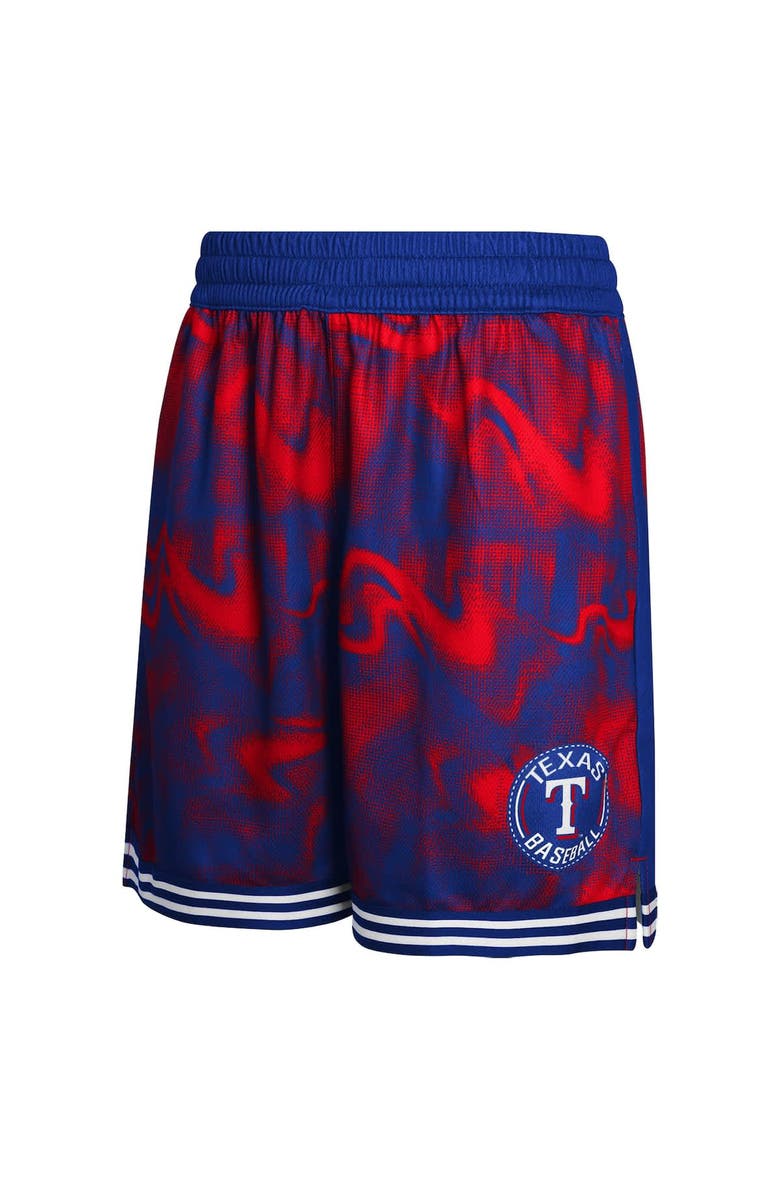 Outerstuff Youth Royal/Red Texas Rangers Outfielder Shorts, Alternate, color, Royal