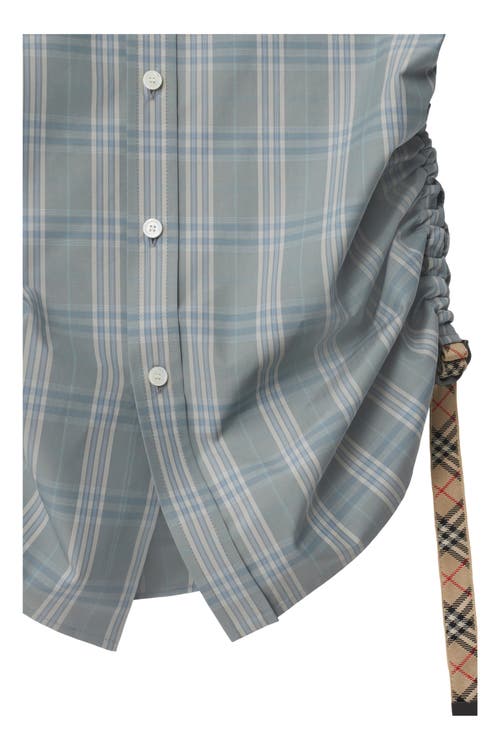 Shop Burberry Slim Fit Check Cotton Shirt In Drizzle