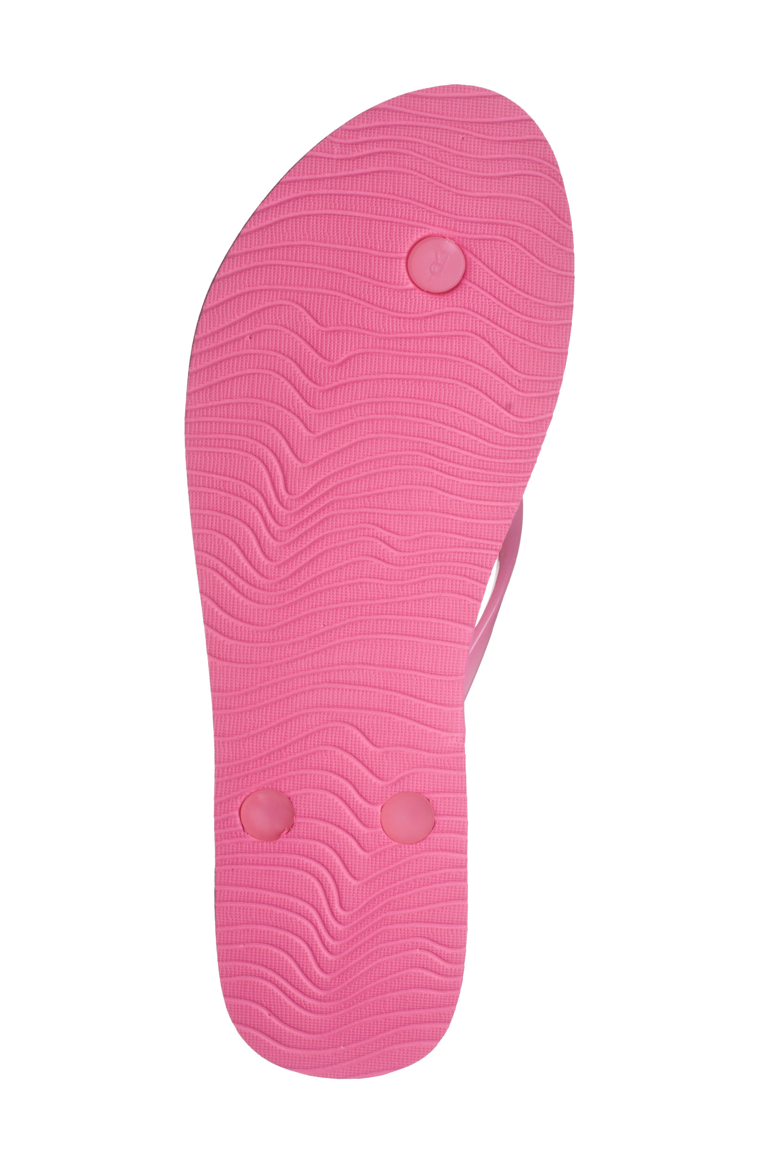 Seaside Jelly Flip Flop, Alternate, color, BRIGHT PINK