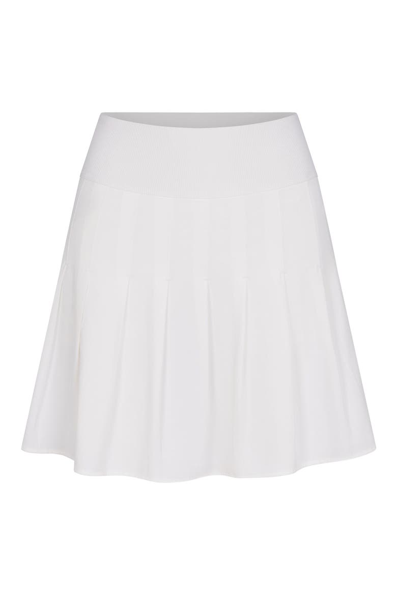 Serena Pleated Performance Skort, Alternate, color, WHITE