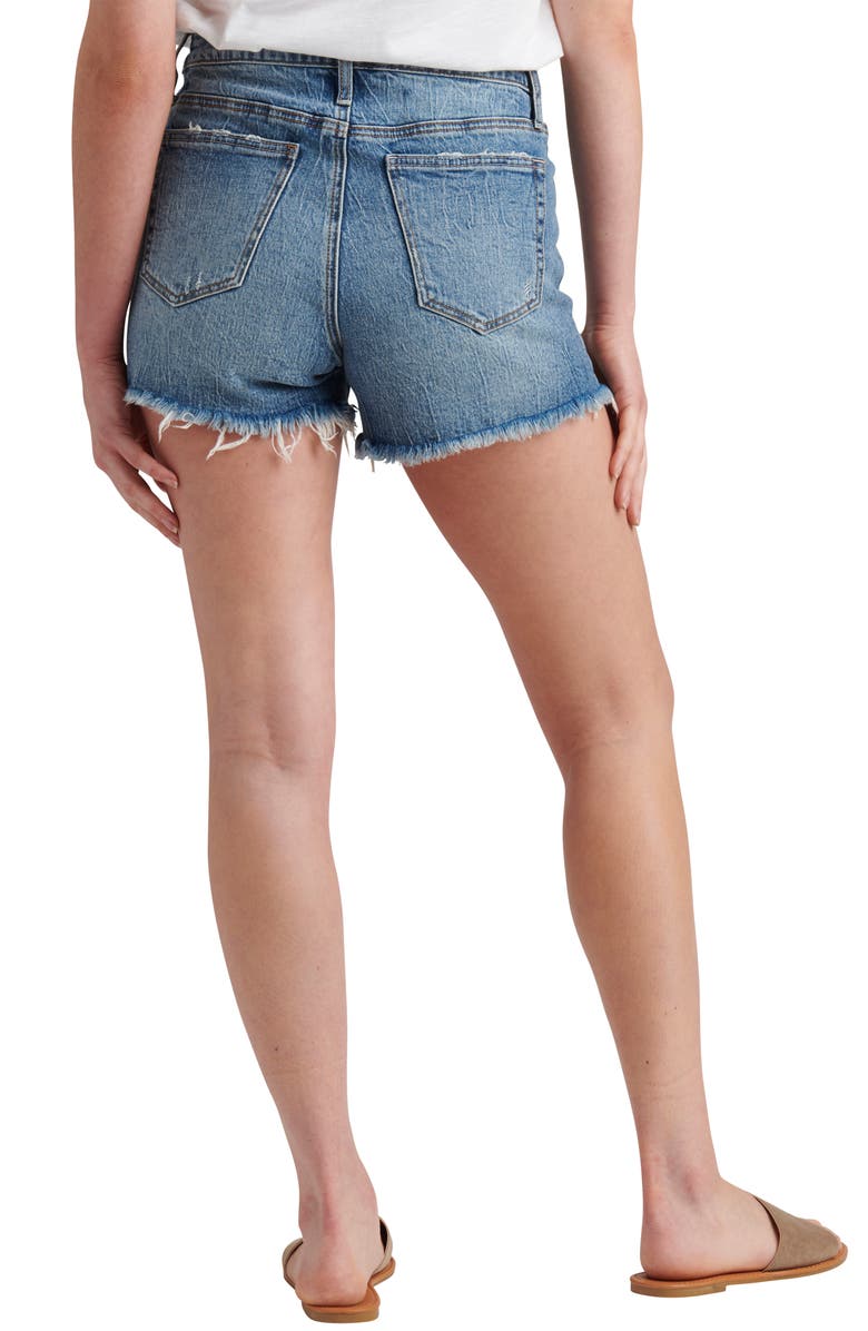 Silver Jeans Co. Beau Girlfriend Denim Cutoff Shorts, Alternate, color, 