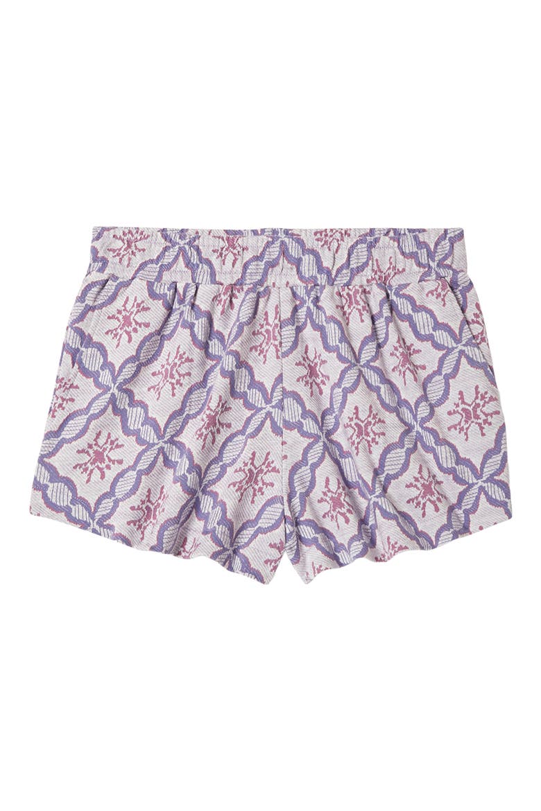 Tile Print Shorts, Alternate, color, OFF WHITE/ BLUE TILE