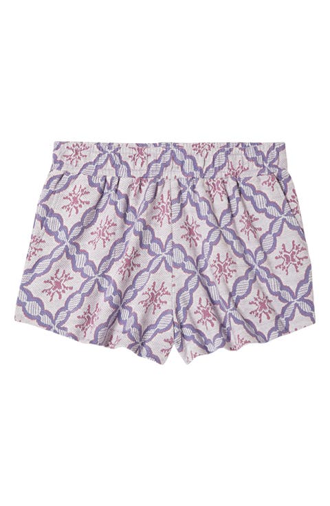 Tile Print Shorts