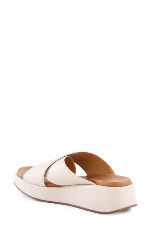 Seychelles Key Largo Wedge Slide Sandal In Off White