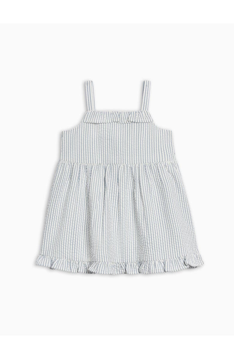 KENDI by Colored Organics Organic Juliette Seersucker Tank Dress, Alternate, color, Shore Stripe/Sea