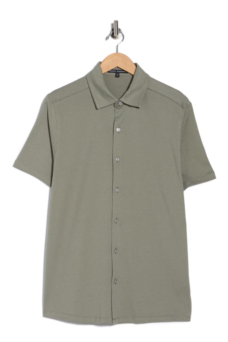 Orlando Short Sleeve Button-Up Shirt, Alternate, color, OLIVE