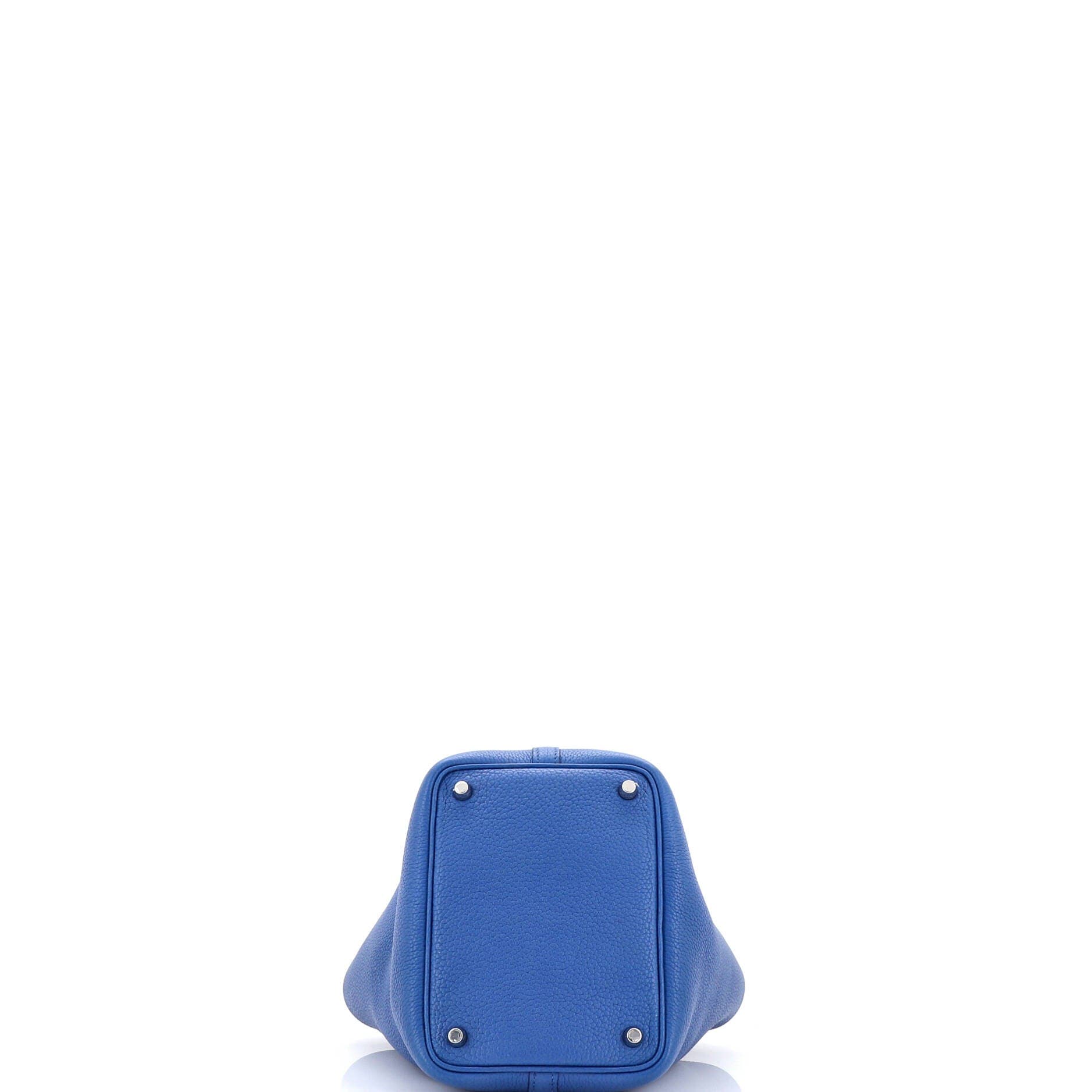 Pre-Owned Hermes Picotin Lock Bag Maurice PM, Alternate, color, Bleu France