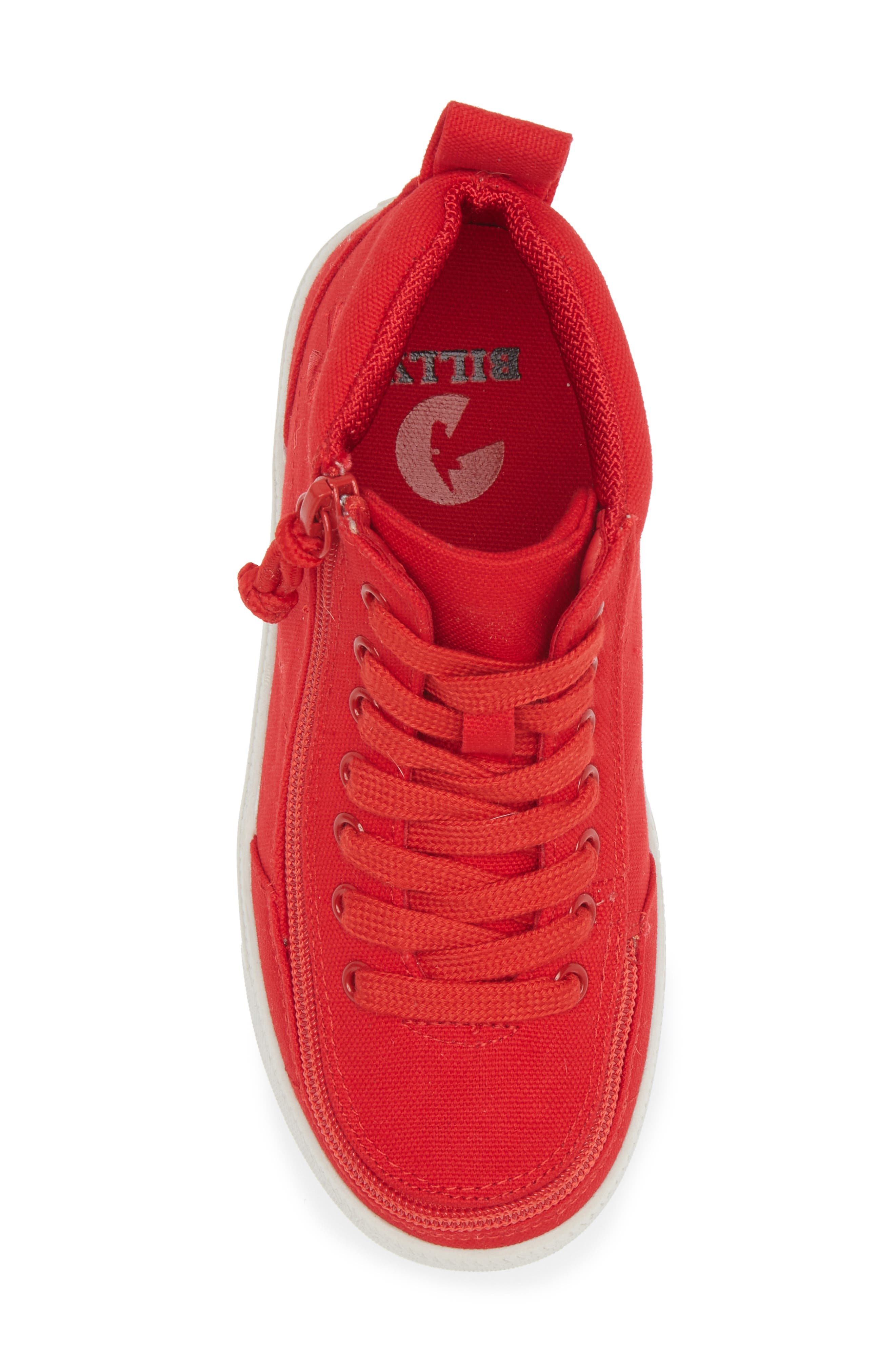 BILLY Footwear Kids' Classic DR High II Sneaker - Multiple Widths Available, Alternate, color, Red