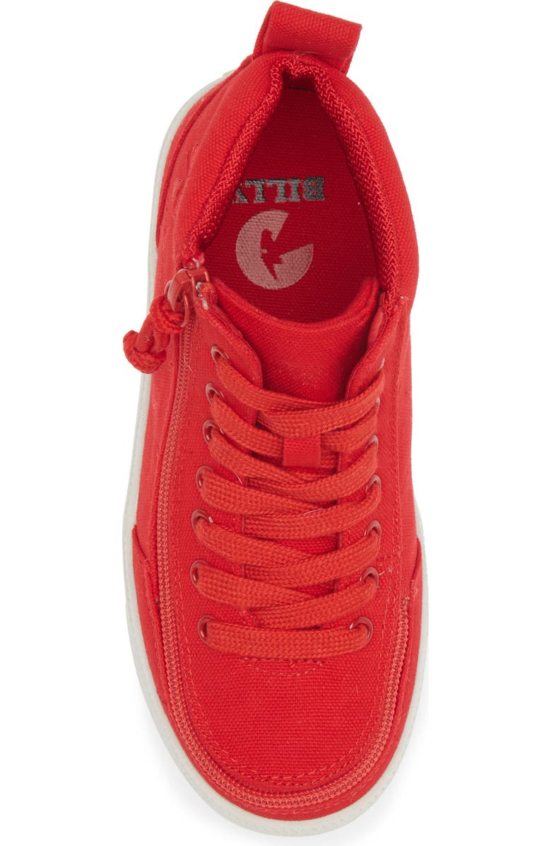BILLY Footwear Kids' Classic DR High II Sneaker - Multiple Widths Available, Alternate, color, Red