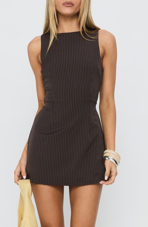 Yumiko Pinstripe Sleeveless Romper