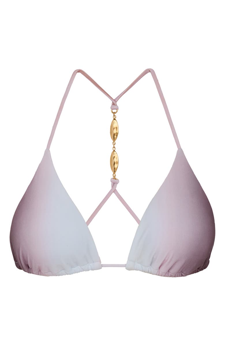 ViX Paula Hermanny Nebula Elsie T-Back Beaded Triangle Bikini Top, Alternate, color, Multi