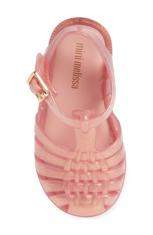Melissa Kids Mini Posses Sandal In Pearly Pink