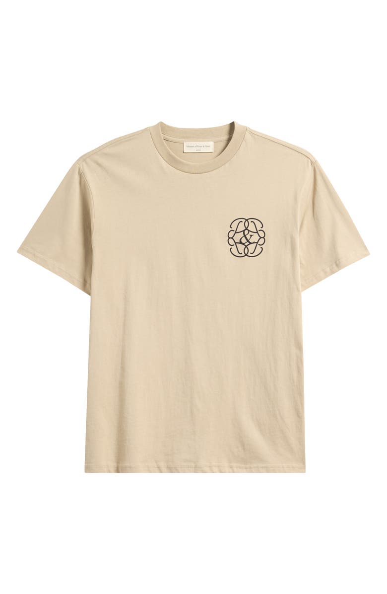 Museum of Peace & Quiet Symbol Cotton Graphic T-Shirt, Alternate, color, Tan