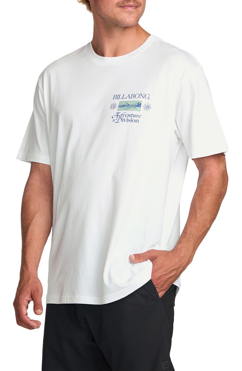 Billabong Tidal Research A/Div Short Sleeve Graphic T-Shirt, Alternate, color, White