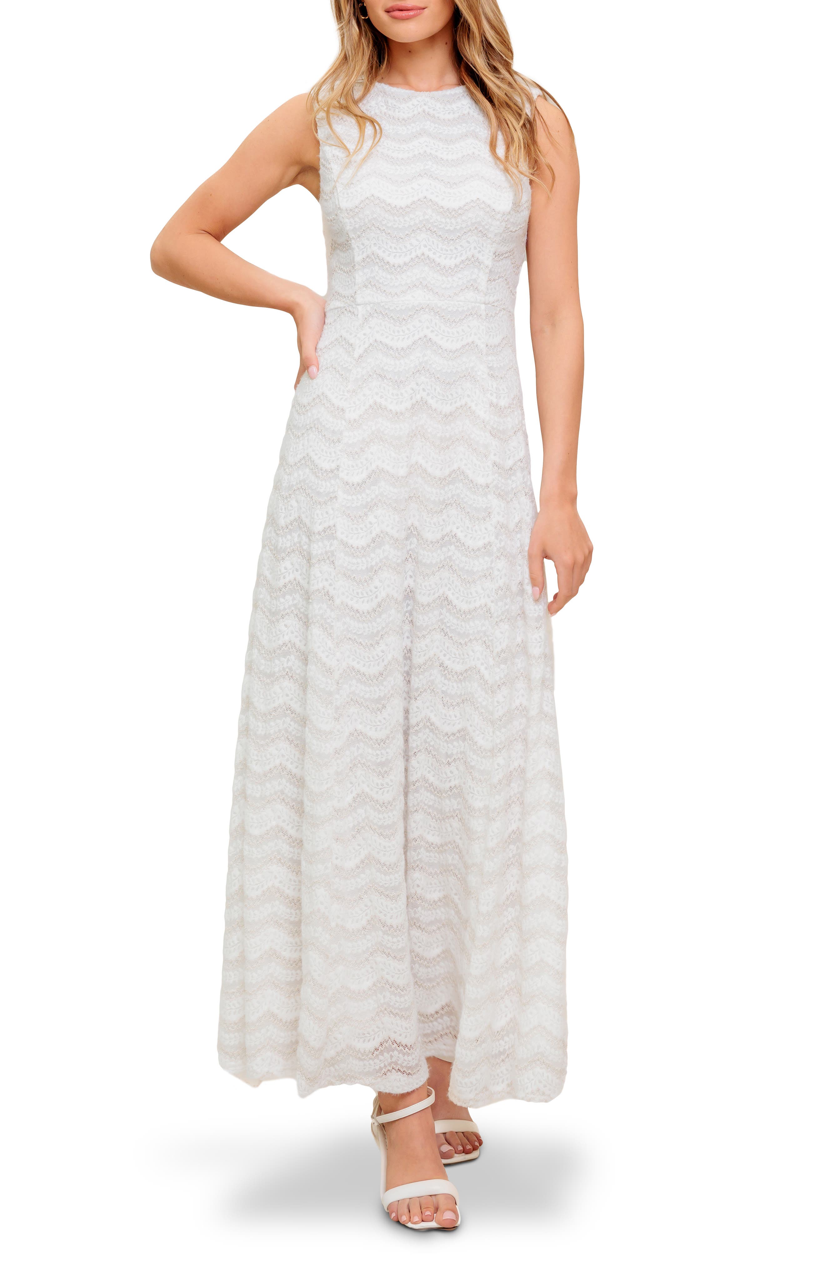 FLYING TOMATO Lace Maxi Dress