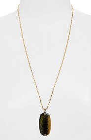 Kendra Scott Danielle Riveted Reversible Mother-of-Pearl Pendant Necklace