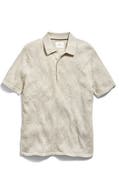 Billy Reid Diamond Stitch Polo Sweater