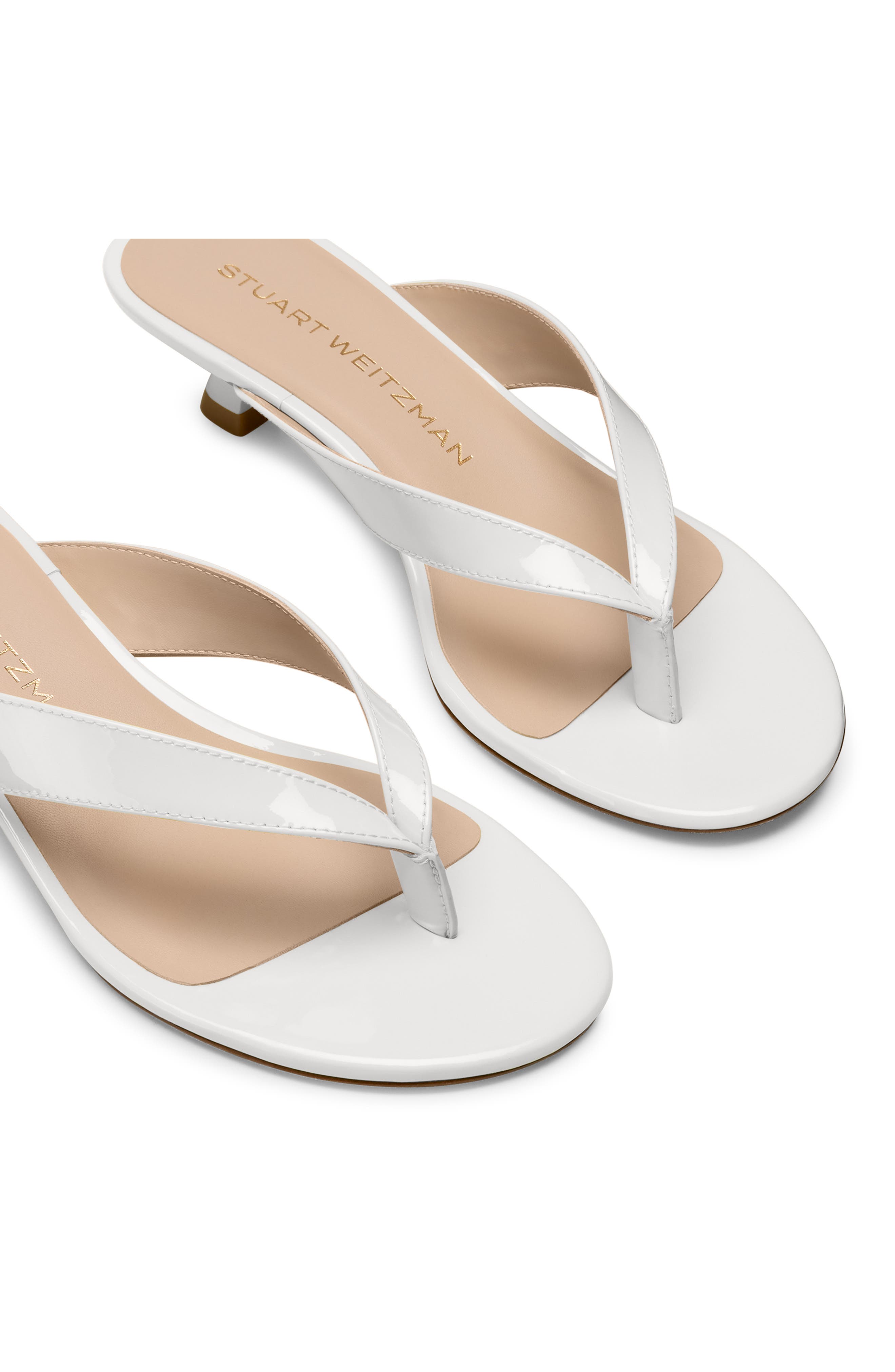 Stuart Weitzman Rio Sleek Sandal 35, Alternate, color, Blanco