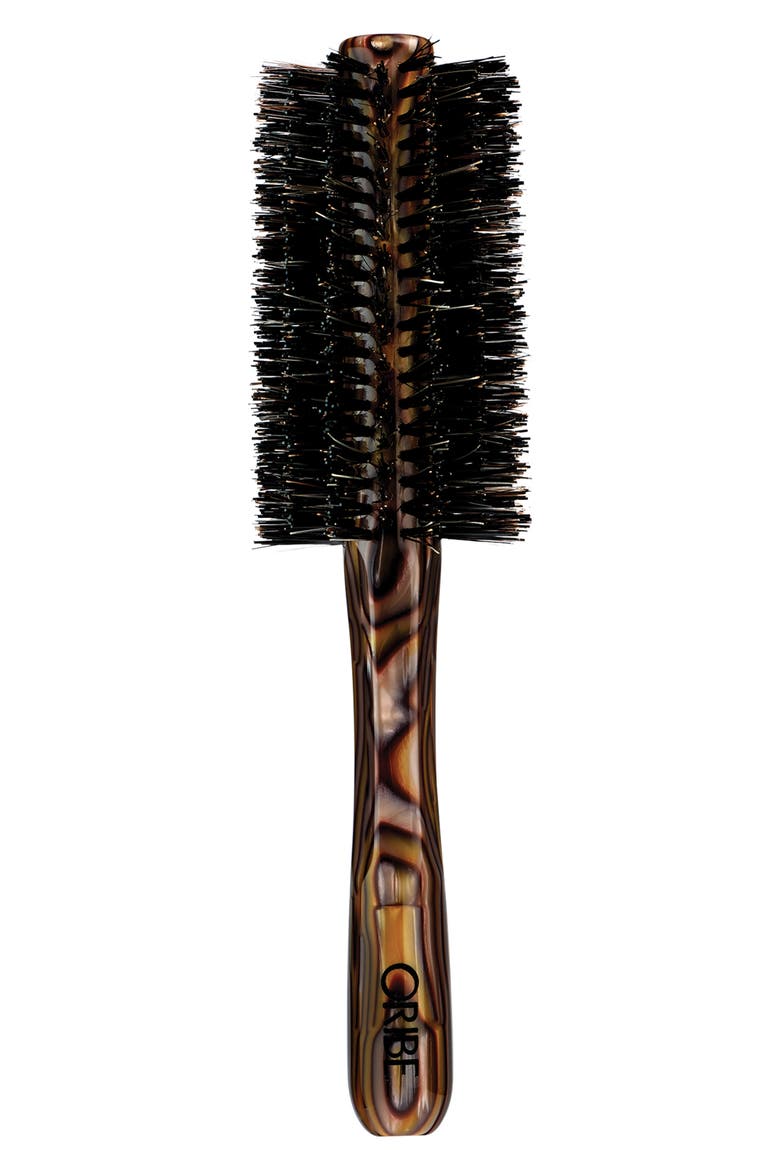 Medium Round Boar Bristle Hair Brush for All Hair Types, Main, color, NO COLOR
