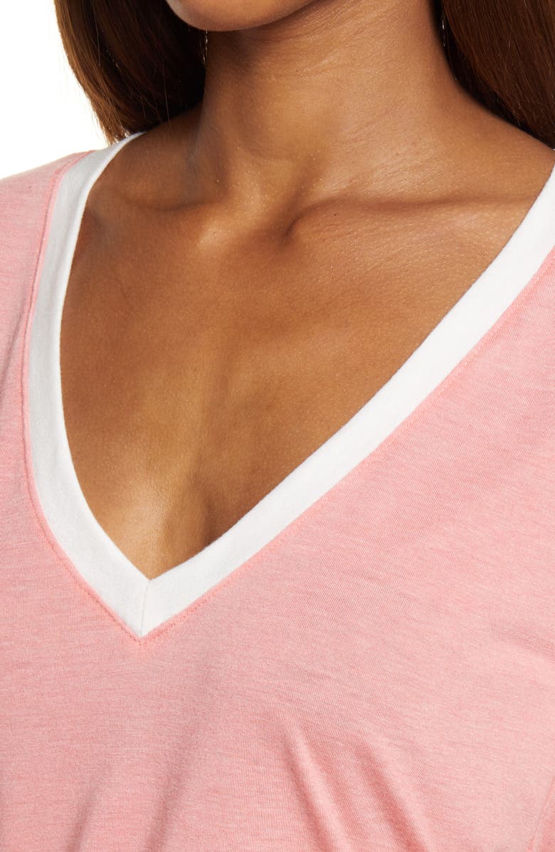 Treasure & Bond Ringer V-Neck T-Shirt, Alternate, color, 