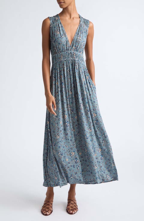 Ursula Print Sleeveless Maxi Dress