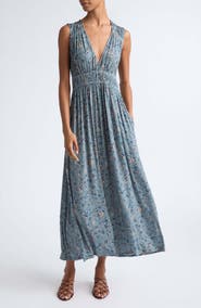 Ulla Johnson Ursula Print Sleeveless Maxi Dress