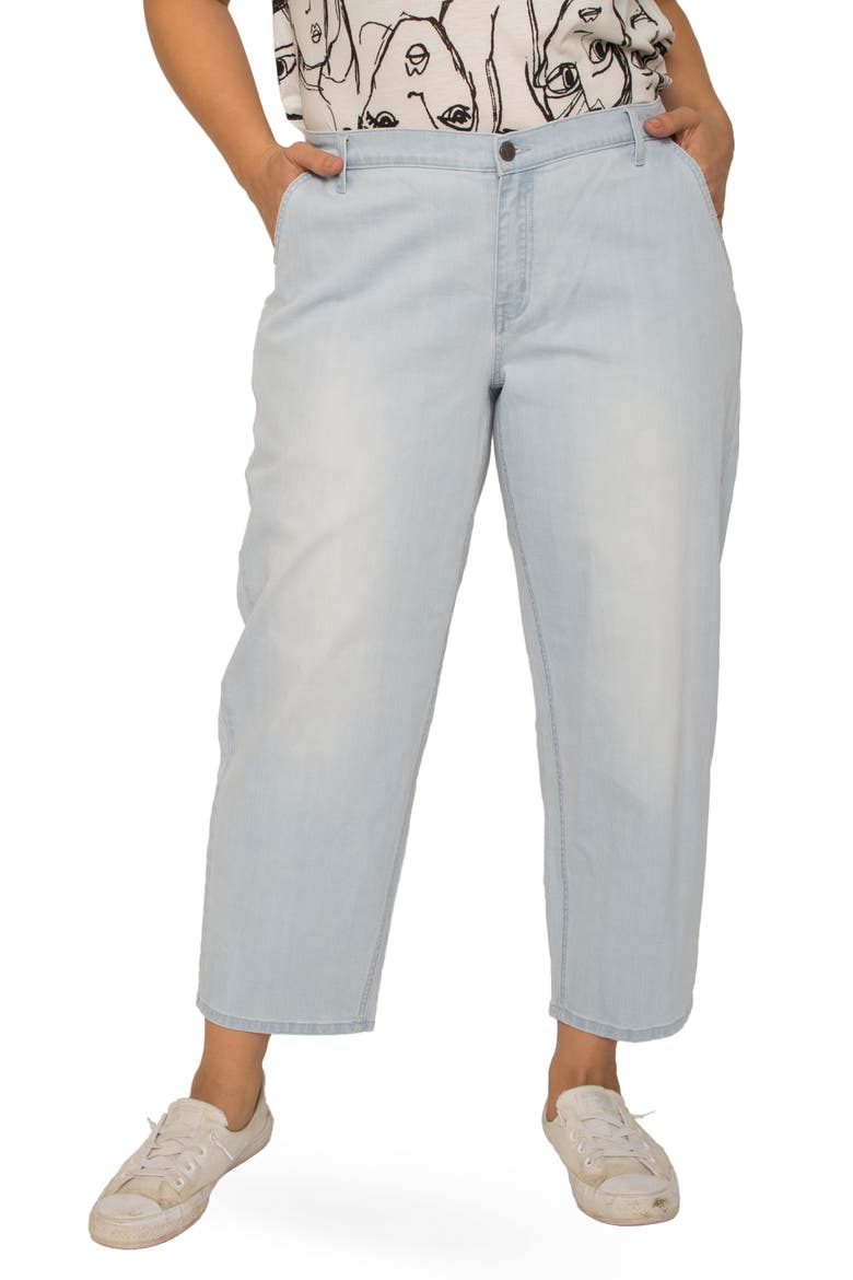 Harlow High Waist Tapered Crop Jeans, Main, color, VINTAGE