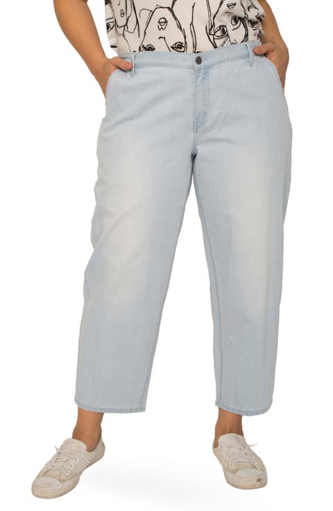 Harlow High Waist Tapered Crop Jeans (Vintage) (Plus Size)