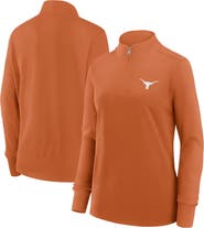 FANATICS Women's Fanatics Texas Orange Texas Longhorns Velocity French Terry Quarter-Zip Jacket