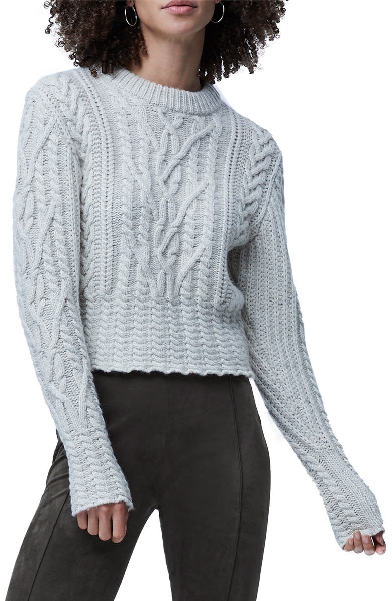 French Connection Joetta Cable Knit Sweater, Main, color, 