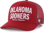 '47 Men's '47 Crimson Oklahoma Sooners Contemporary Hitch Trucker Adjustable Hat