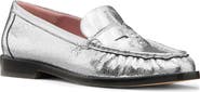 Kate Spade New York metallic leather penny loafer