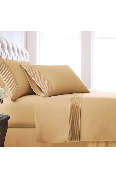 Premium Collection Pleated Extra Deep Pocket Sheet Set