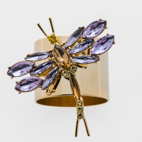 Joanna Buchanan Dragonfly Napkin Rings, Set Of Two In Gold