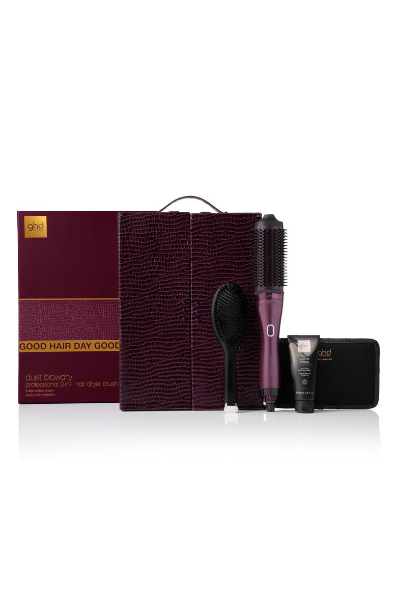 ghd Duet Blowdry Gift Set in Cherry Chic, Main, color, Black Cherry