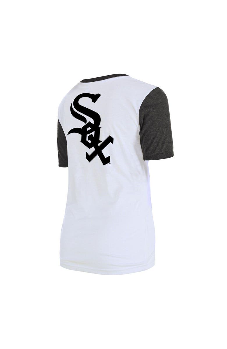 New Era Women's New Era White Chicago White Sox Colorblock T-Shirt, Alternate, color, 