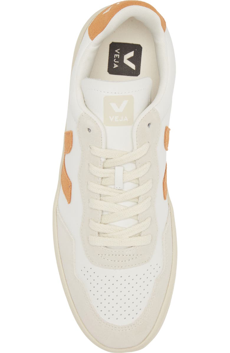 Veja V-90 Leather Sneaker, Alternate, color, Extra-White Umber