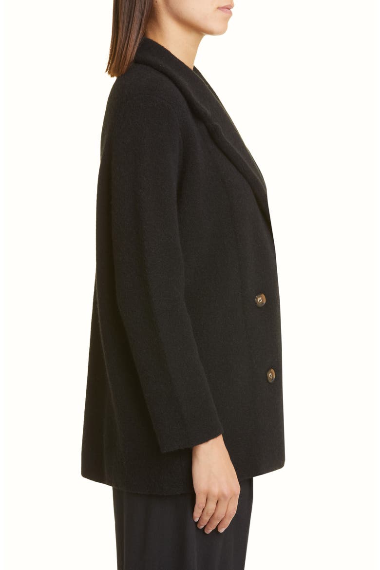 Wool & Alpaca Blend Jacket, Alternate, color, BLACK