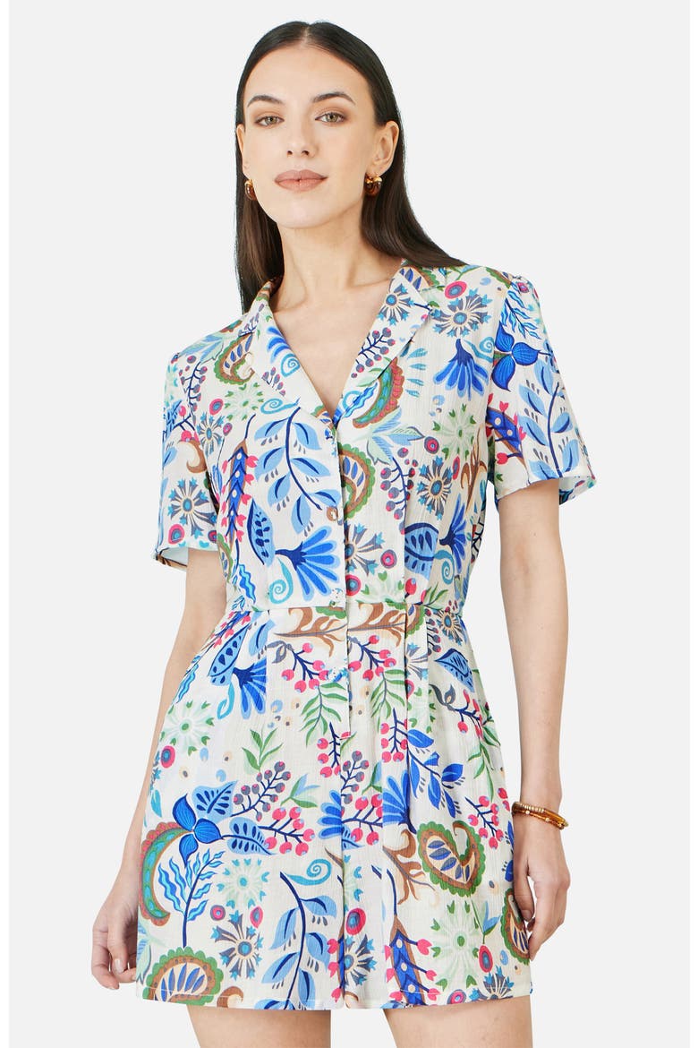 Paisley Retro Print Playsuit, Alternate, color, Multi