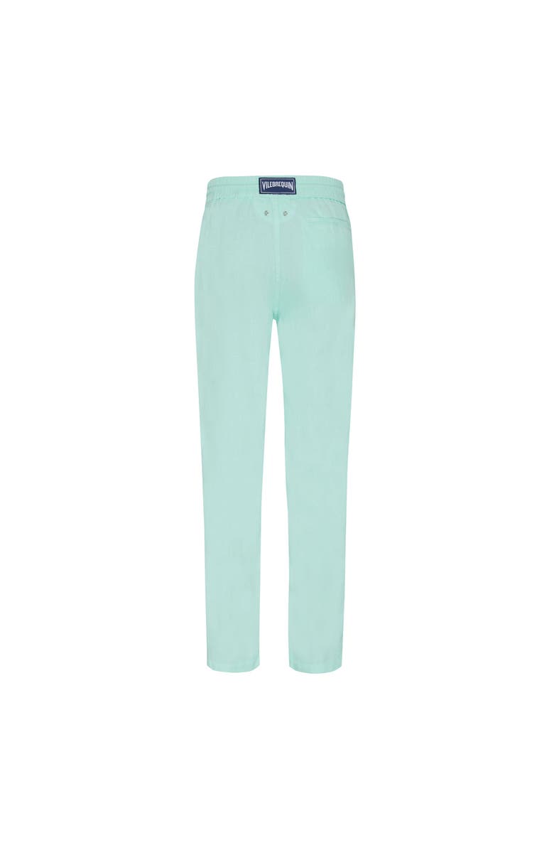 Vilebrequin Men's Slim Fit Solid Linen Pants, Alternate, color, Lagon