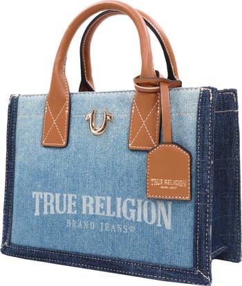 Modern Edge Denim Tote Bag