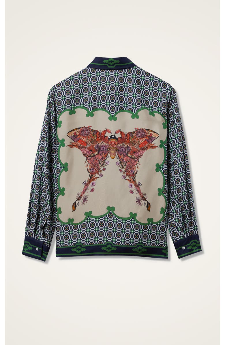 La DoubleJ Boy Shirt Placée, Alternate, color, Mariposa Placée Green