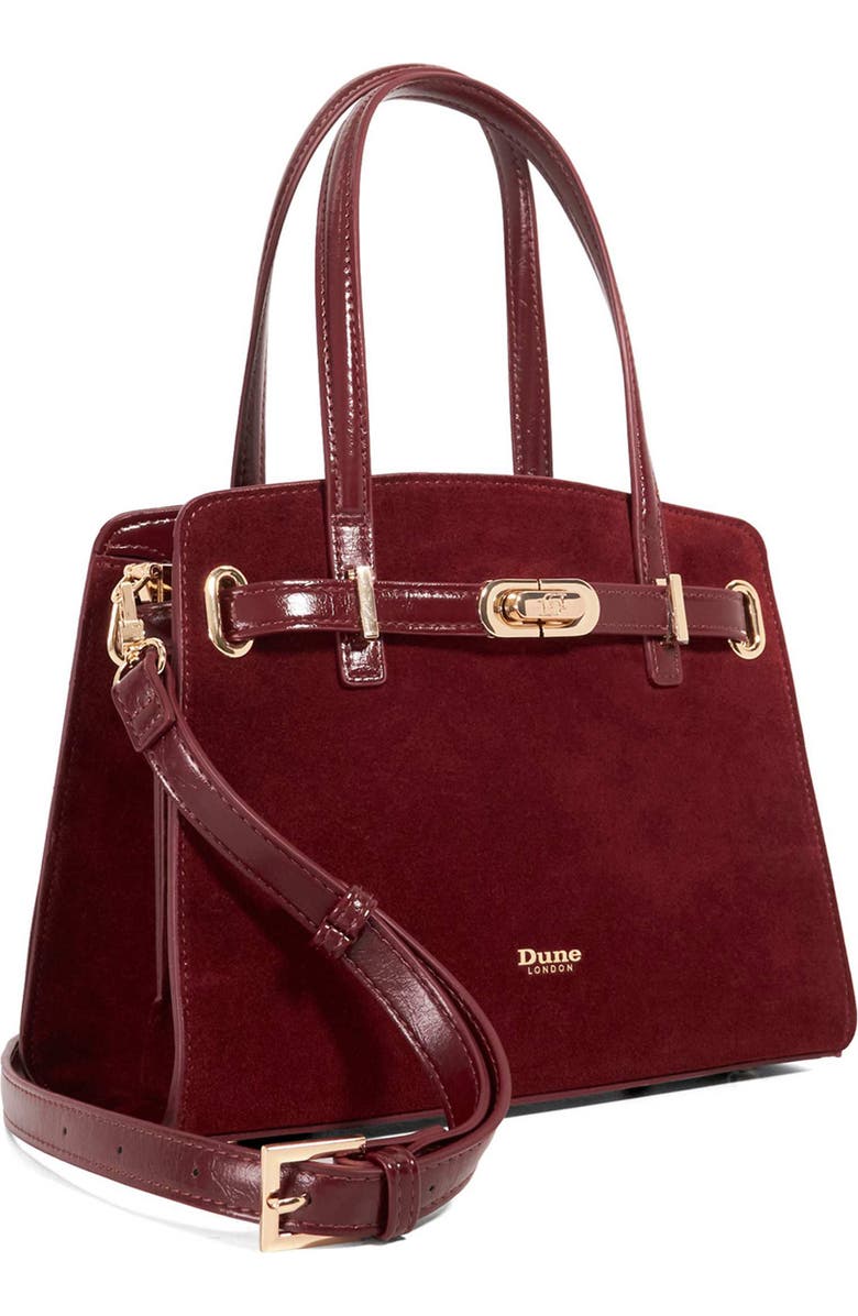 Dune London Dinidefine Tote, Alternate, color, Burgundy