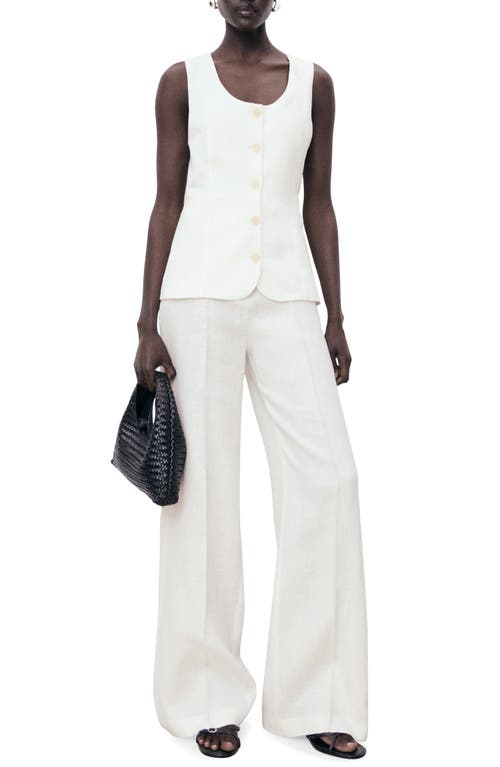 Mango Sleeveless Linen Jumpsuit