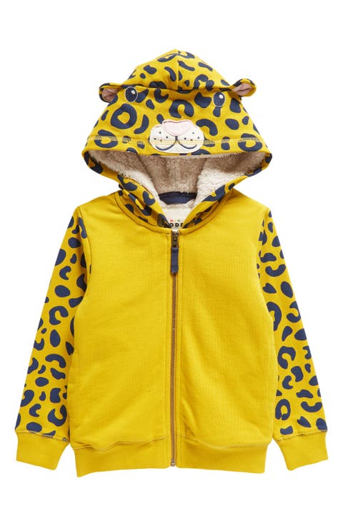Kids' Faux Fur Lined Leopard Hoodie (Toddler, Little Kid & Big Kid)