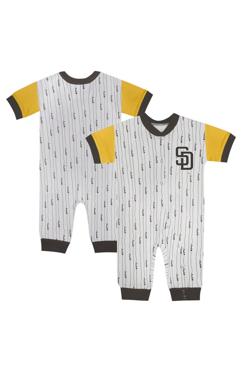 Outerstuff Infant Fanatics Branded White San Diego Padres Logo Best Series Full-Snap Jumper, Alternate, color, 