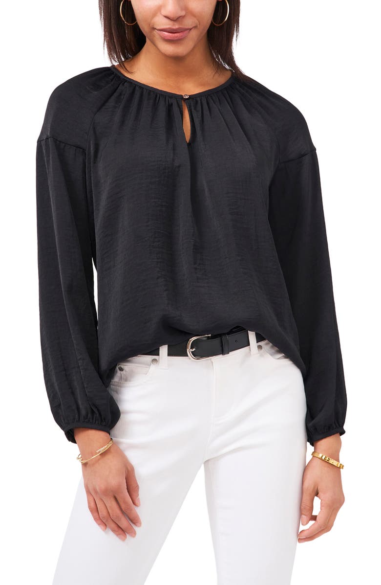 Vince Camuto Hammered Satin Blouse, Main, color, 