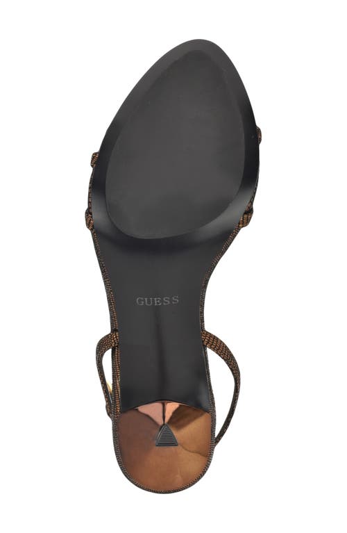Guess Connee Ankle Strap Sandal In Multi